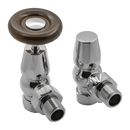 Reina Surrey Angled Radiator Valve - Chrome
