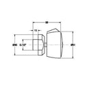 JTP Round Body Jet for Mixer Shower Single - Chrome
