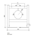 JTP WC Frame For Wall Hung Pan only