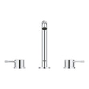 Grohe Essence New 3 Tap Hole Basin Mixer Tap 1/2 Inch M-size With Pop Up Waste Chrome 20296001