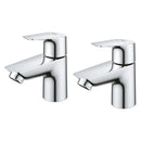 Grohe BauEdge Basin Taps Chrome 2042110M