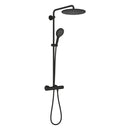 Grohe Exposed Rainshower Smartactive 310 Shower System With Thermostat For Wall Mounting Matt Black 22119KF0