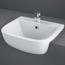 RAK Ceramics Series 600 420mm Semi Recessed Basin 1 Tap Hole S60042SR1