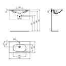 Ideal Standard Retail Tesi 80cm vanity basin 1TH - Silk White T3509V1
