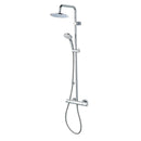 Ideal Standard CERATHERM 100 Freedom Dual Shower With M1 Rain Shower Fixed Riser Chrome A6290AA