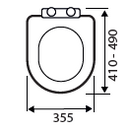 Slim Wrapover Premium D Shaped Universal Toilet Seat