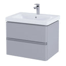 RAK Ceramics Resort 650 Double Drawer With Basin Unit in Matt Stone RAKRSTWBU65601 + RST50BAS1