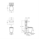 Ideal Standard Concept Freedom 365mm Back to Wall Pan E608801 + E791701