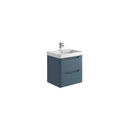 Anas Ella 570x550x444mm Wall Mounted Vanity With Basin Blue ELLA-600WALLUNIT-BLUE + DEEP600