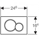 GEBERIT SIGMA01 MODERN DUAL FLUSH PLATE SPECIAL FINE BRASS BATHROOM UP320 NEW
