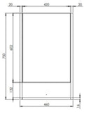 Tavistock Marston Single Door 460mm Bathroom Mirror Cabinet - Matt Spruce MSCAB46.MSP