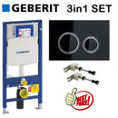 Geberit Duofix Up320 1.12m Sigma21 Cistern Wall Hung Concealed Wc Toilet Frame Set 111.320.00.5 + 115.884.SJ.1
