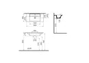 VitrA Integra 800mm x 385mm 1 Tap Hole Wall Hung Basin - White 7036B003-0001