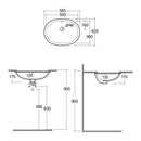 RAK Ceramics Variant 500x360mm Undercounter Basin VARUC25000AWHA