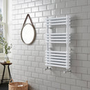 Steel Tower Rail Kolumn Dual Column 832 x 500 Towel Radiator White KOL832-500WT