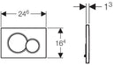 Geberit Duofix Up320 1.12m Sigma20 Cistern Matt Black Wall Hung Concealed Wc Toilet Frame Set 111.383.00.3  + 115.882.16.1