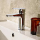Tavistock Signal Mini Deck Mounted 1 Tap Hole Basin Mixer with Click Waste - Chrome TGN61