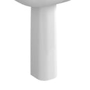 Vitra S20 550mm Washbasin With Pedestal 1 Tap Hole 5502L003-0999 + 5529L003-0156