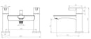 Tavistock Revive 2 Tap Hole Deck Mounted Bath Shower Mixer - Chrome TRV42