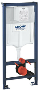 Grohe Concealed Wc Toilet Cistern Frame With Skate Glass Moon White Flush Plate 38845LS0