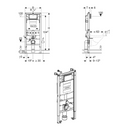 Rimless Wall Hung Pan Geberit Smyle Square Sigma Concealed Cistern Chrome Flush Plate 118.349.21.1
