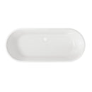 Anas Maris Oval Shape 1650x700mm  Freestanding Bath Double Ended Gloss White