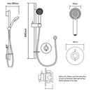 Aqualisa Aspire DL Concealed Thermostatic Mixer Shower - Adjustable Head ASP001CA