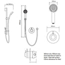 Aqualisa Dream Concealed Mixer Shower with Adjustable Head - Chrome DRM001CA