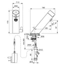 Armitage Shanks Sensorflow E Deck Mounted Basin Mixer With Temperature Control Mains Powered - Chrome A7549AA