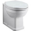 Astley Traditional Back To Wall Toilet  Pan With Soft Close Seat POT840AS