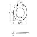 Armitage Shanks Contour 21 Toilet Seat and Cover - Blue S406536