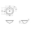 Armitage Shanks Sandringham 21 500mm Countertop Basin 1 Tap Hole E895201