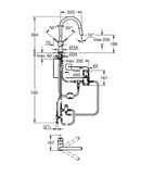 Grohe Minta Touch C-spout pull Out Spray Single Lever Supersteel 31358DC2