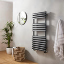 Steel Tower Rail Venetian 1100X500 Towel Rail Anthracite VEN1100-500A