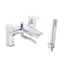 Tavistock Signal 2 Tap Hole Deck Mounted Bath Shower Mixer with Handset - Chrome TGN42