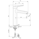 Ideal Standard Contour 21+ Sl Tall Basin Mixer A6875AA
