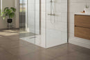 TM 25 slim design rectangle shower tray 25mm stone resin linear drain free waste