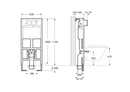 Roca Duplo Wc Frame Concealed Cistern For Wall Hung Toilet Bathroom Toilet System