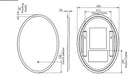 Tavistock Beta Mir Led Demist Oval 500 X 700 BTM50V
