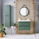 Anas Ella 765x550x444mm Wall Mounted Vanity With Basin Green ELLA-800WALLUNIT-GREEN + DEEP800