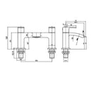 RAK Ceramics Curve Bath Filler - Black RAKCRV3004B