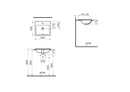 Vitra S20 500mm Countertop Washbasin 1 Tap Hole 5464B003-0001