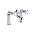 Tavistock Ashmore Pillar 2 Tap Hole Deck Mounted Bath Filler - Chrome TAM32