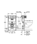 Grohe 0.82m Concealed Wc Toilet Cistern Frame Nova Chrome Flush Plate 3886820A