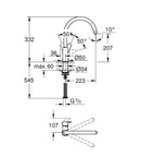 Grohe Bauedge Single Lever Sink Swivel Spout 31367001