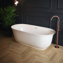 BC Designs Linford 1700mm x 750mm Freestanding Double Ended Bath - White BAE008