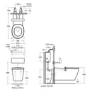 Ideal Standard Concept Freedom 365mm Wall Hung Pan E819701 + E822501