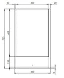Tavistock Marston Single Door 460mm Bathroom Mirror Cabinet - Matt Dark Grey MSCAB46.DGM