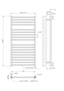 Steel Tower Rail Metro 1200x600 Chrome MET1200-600