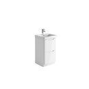 Anas Ella 474x780x444mm Floorstanding Unit With Basin White ELLA-500FLOORUNIT-WHITE + DEEP500